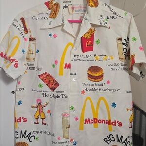 McDonald's White and Red Graphic Shirt